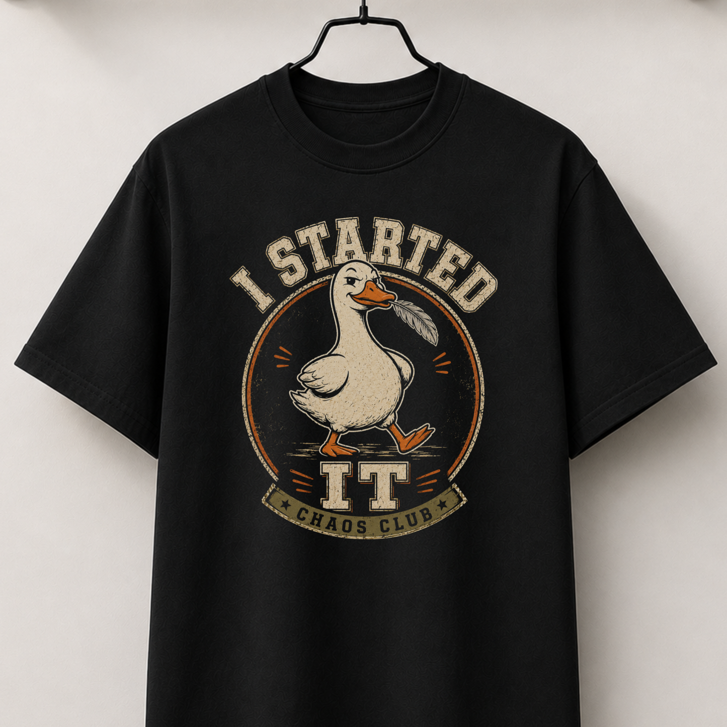 I started it black tee