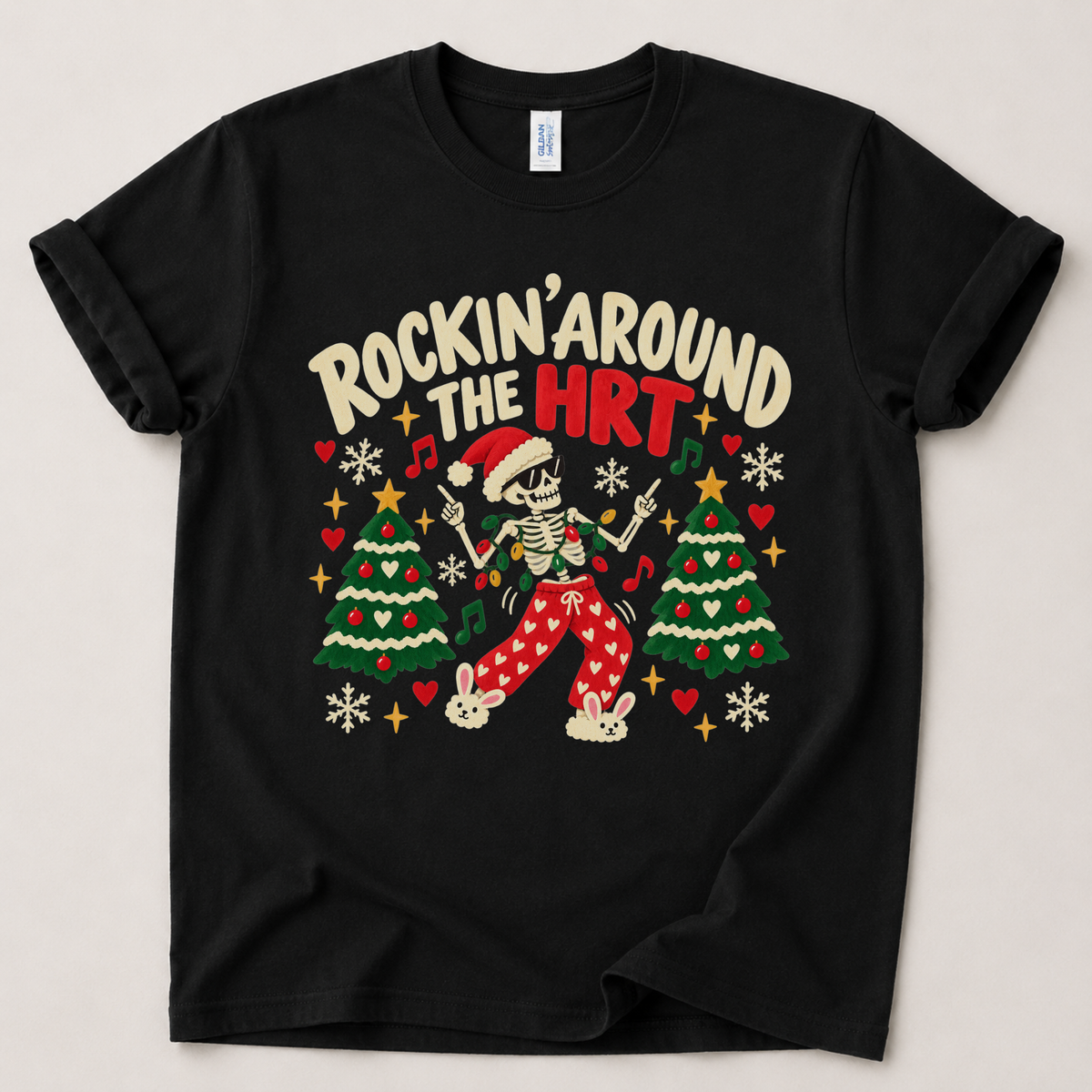 Rockin’ Around the HRT Funny Christmas T-Shirt