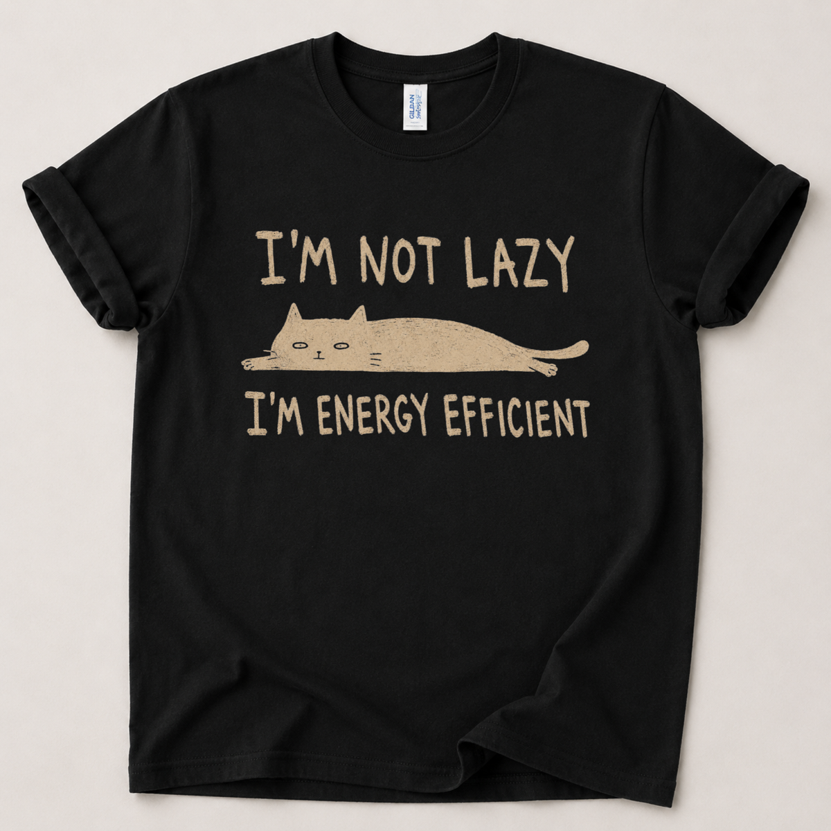 I'm not lazy Cat T-Shirt
