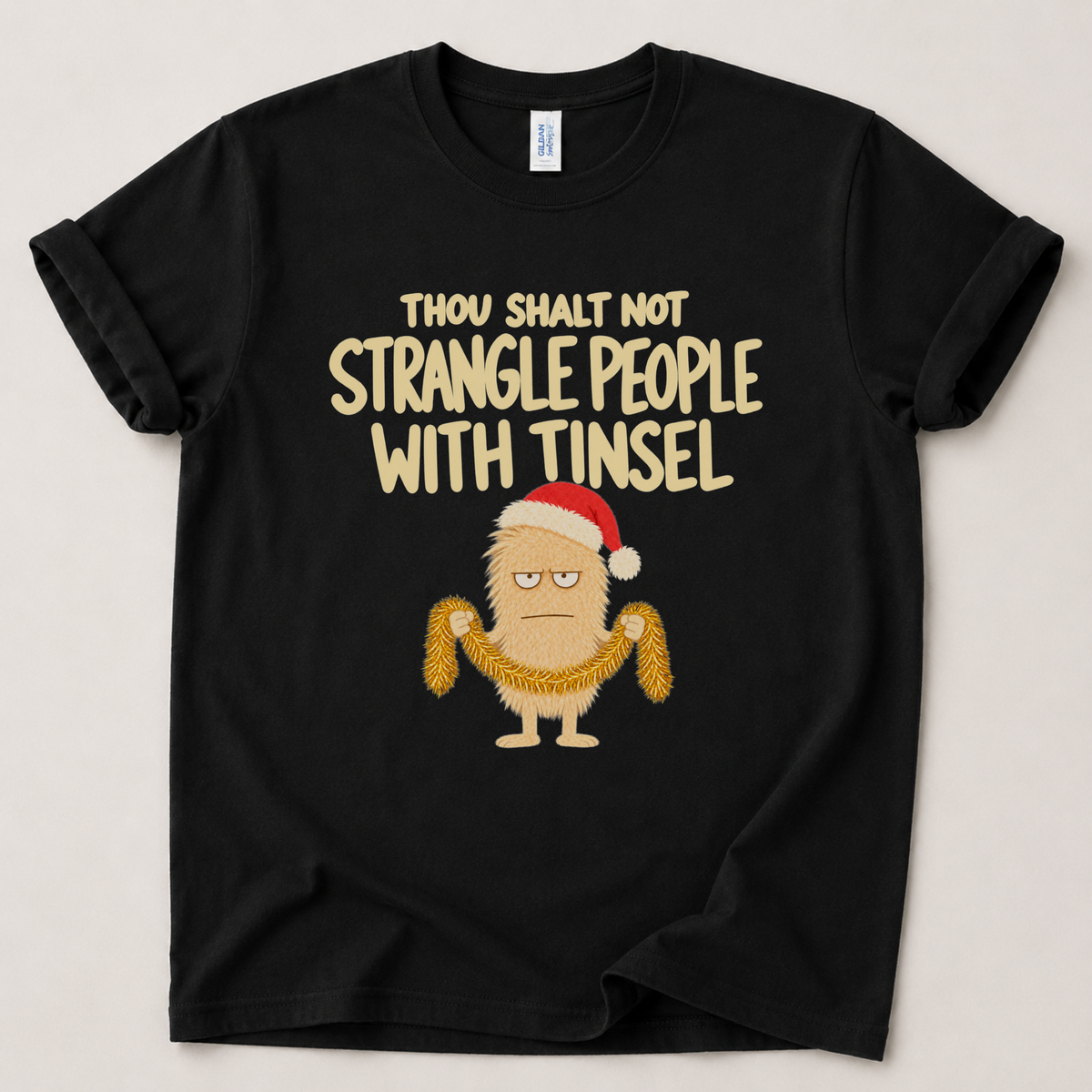 Thou Shalt not with tinsel Christmas T-Shirt