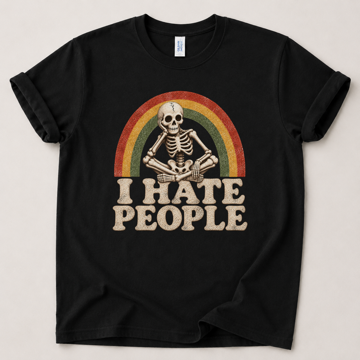 I hate people skeleton T-Shirt