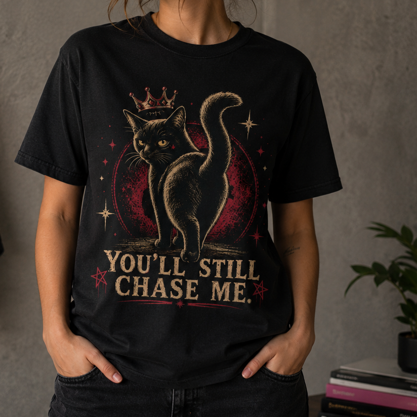 You'll still chase me black tee