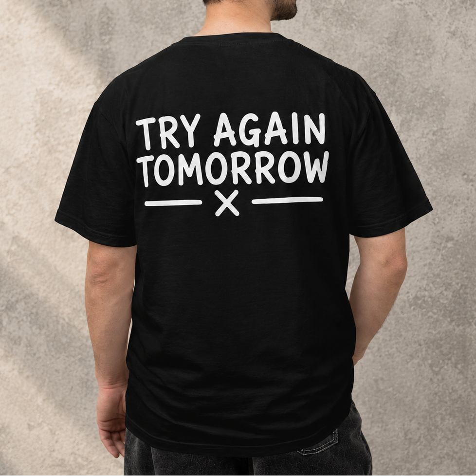 Try again Human Enough front & back print
