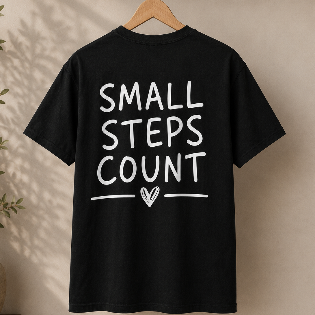 Small steps Human Enough front & back print