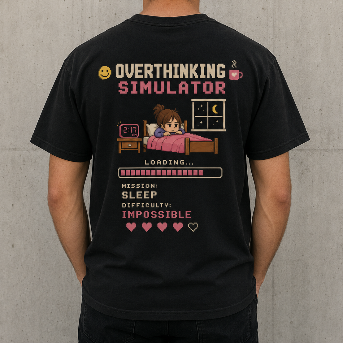 Overthinking simulator back print