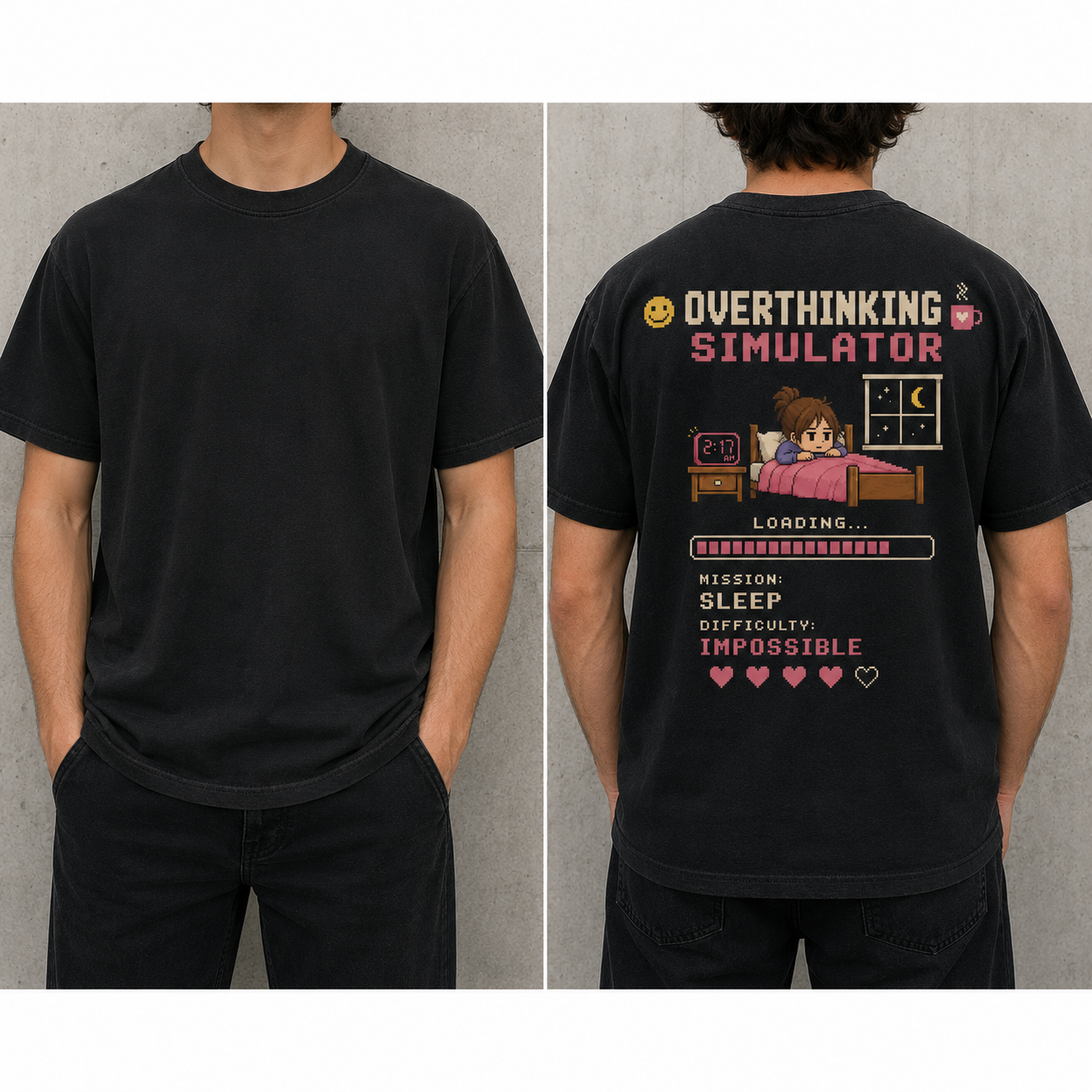 Overthinking simulator back print