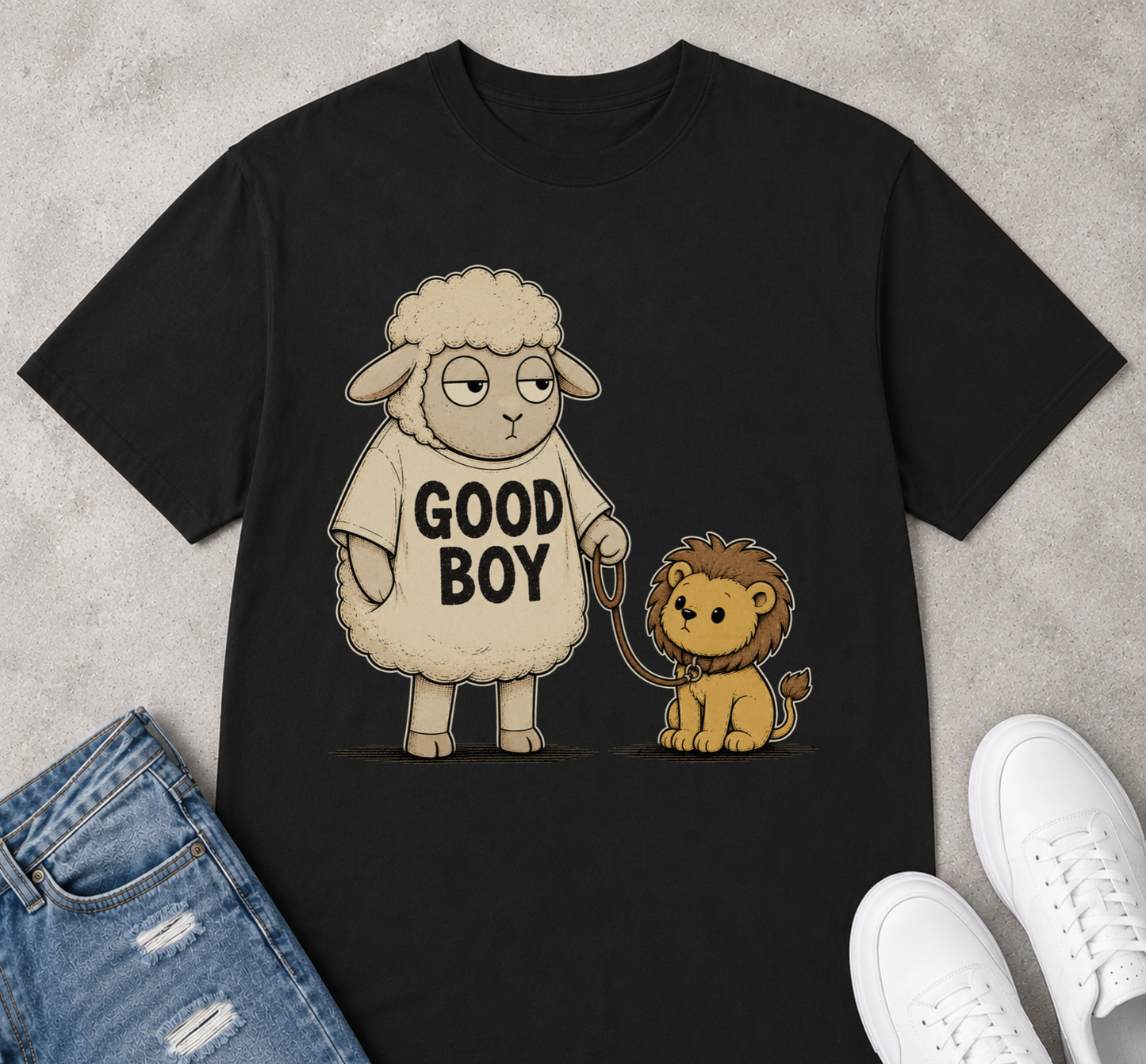 Good boy sheep lion