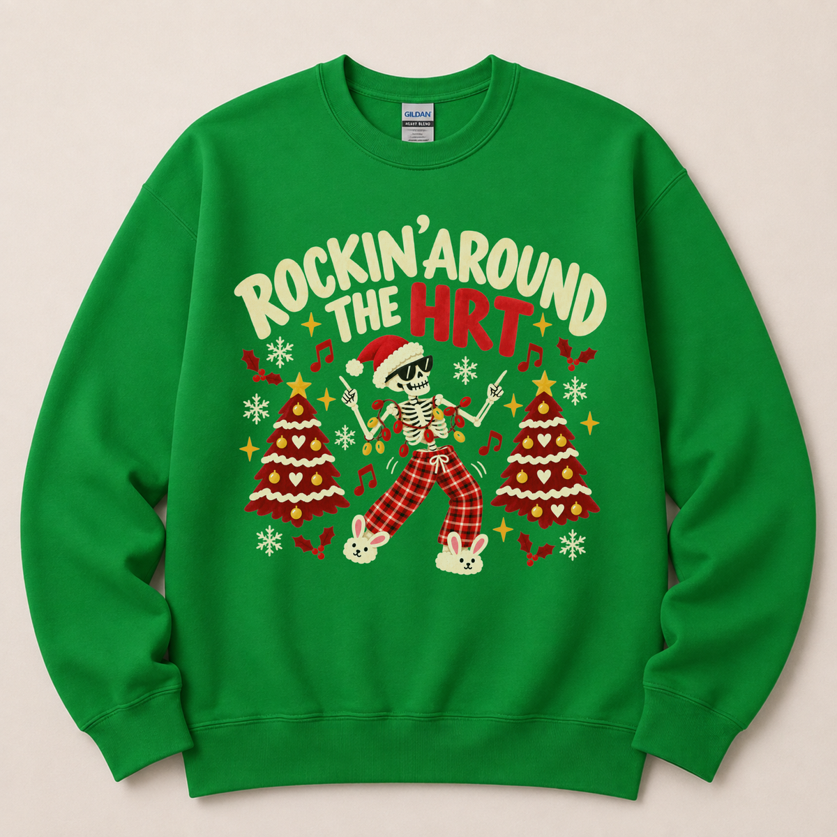 Rockin’ Around the HRT Funny Christmas Sweatshirt