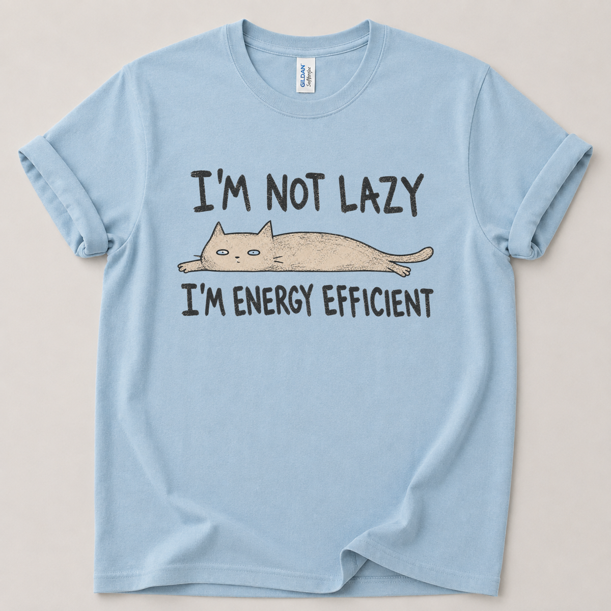 I'm not lazy Cat T-Shirt