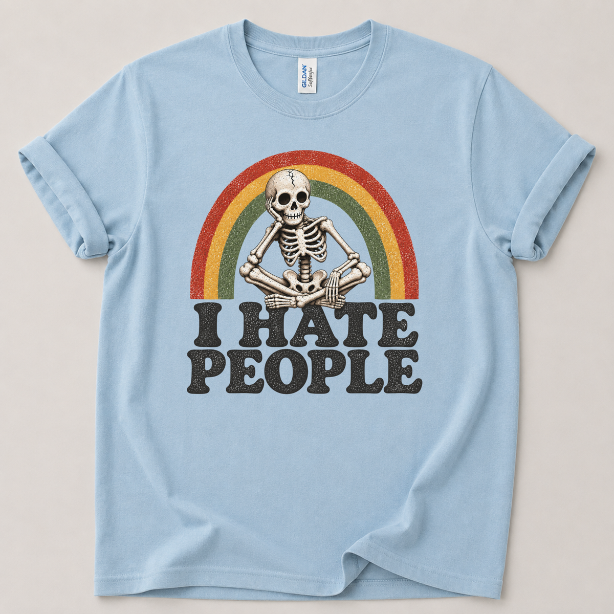 I hate people skeleton T-Shirt