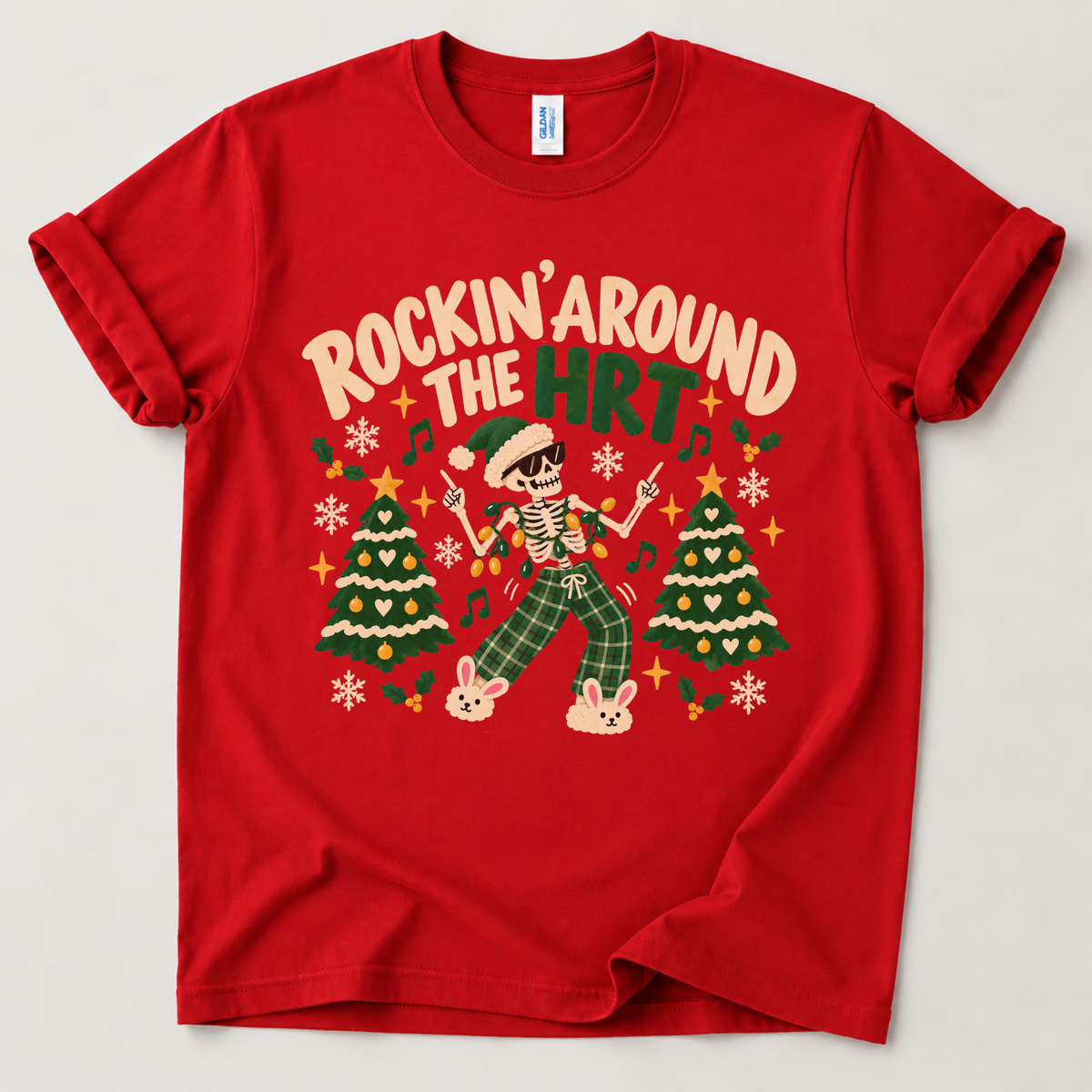 Rockin’ Around the HRT Funny Christmas T-Shirt