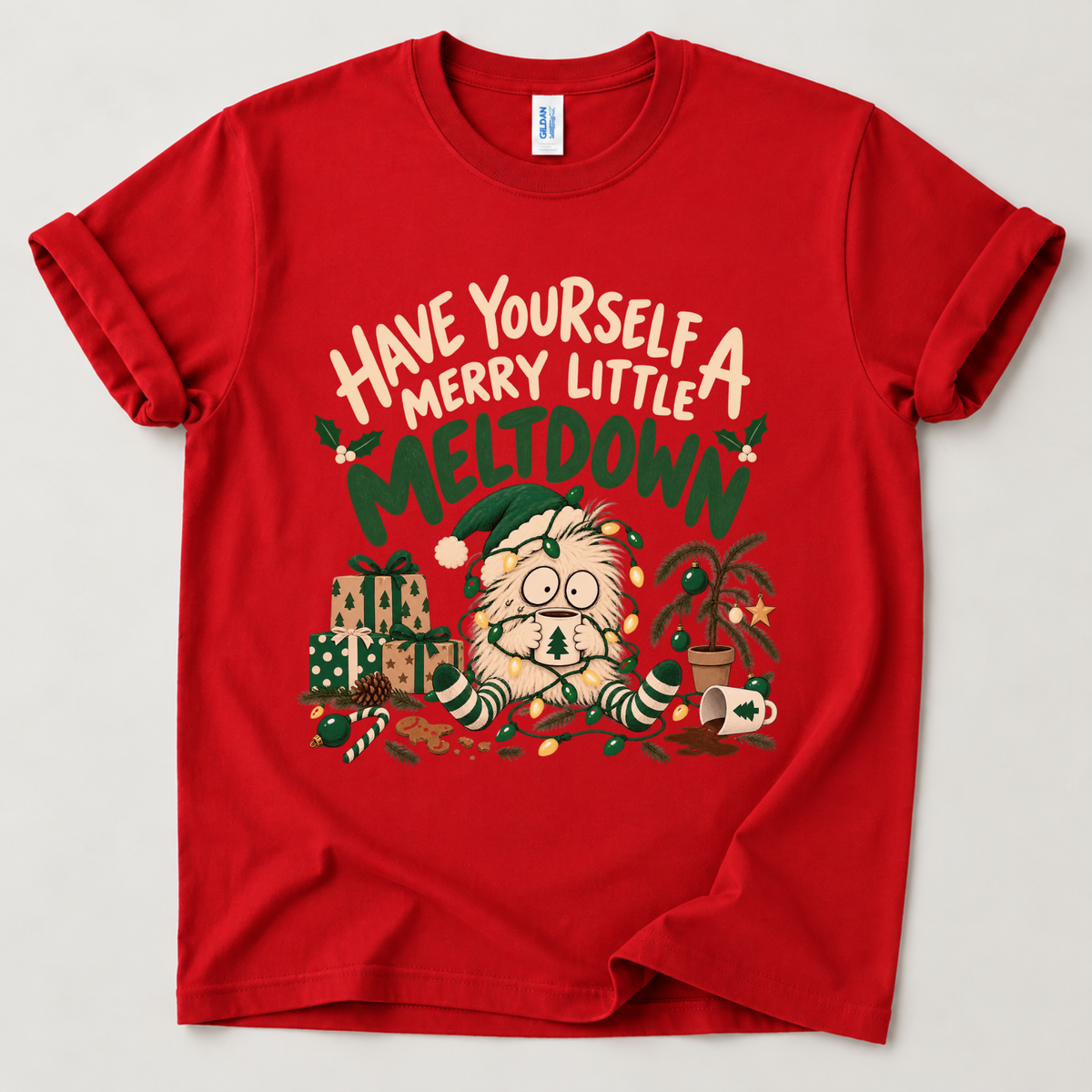Have Yourself a Merry Little Meltdown Funny Christmas T-Shirt