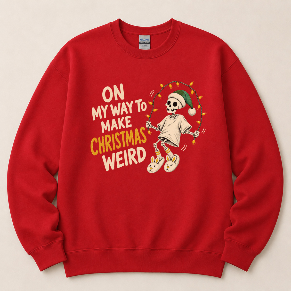 On my way to make Christmas weird Jumper