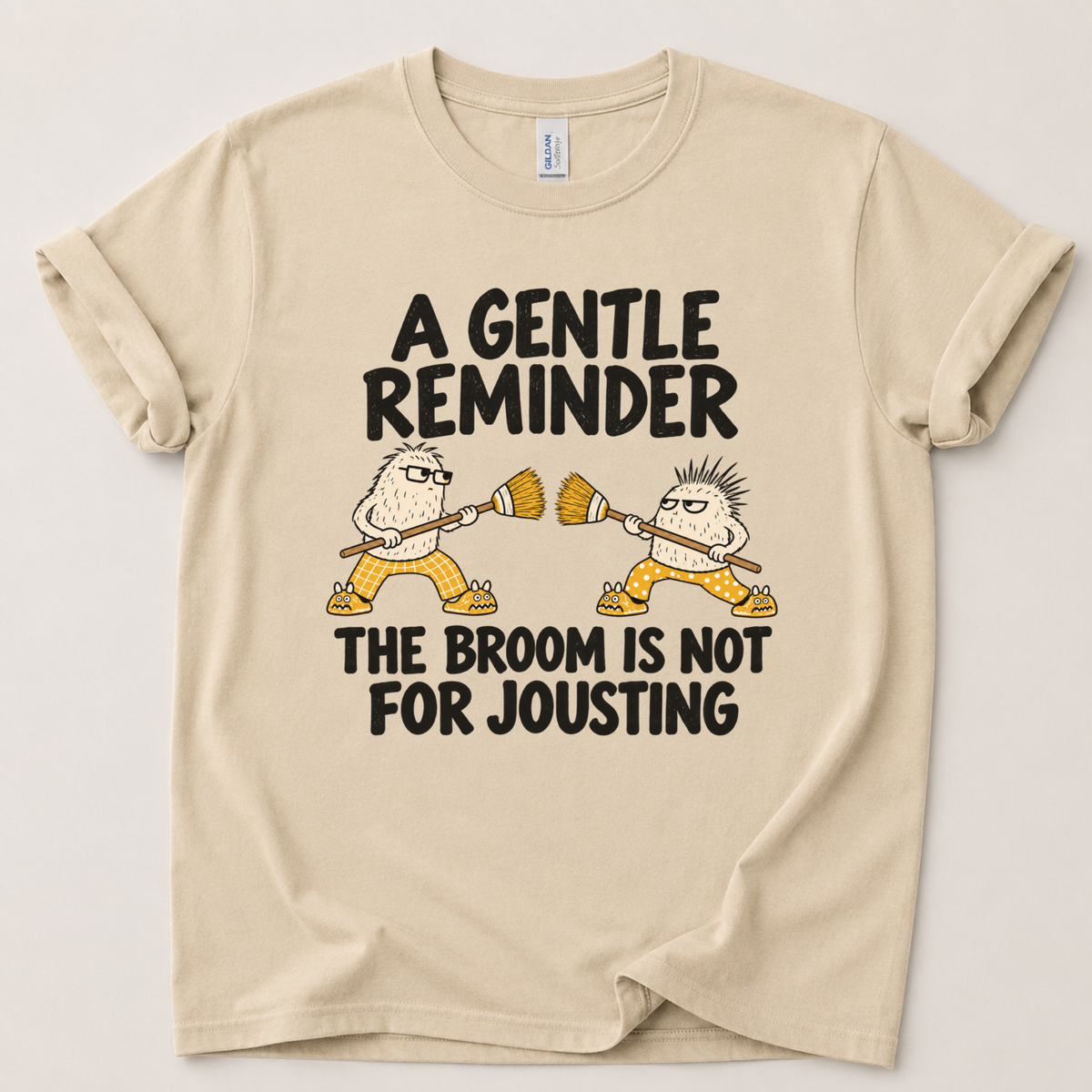 Gentle reminder the broom is not for jousting T-Shirt