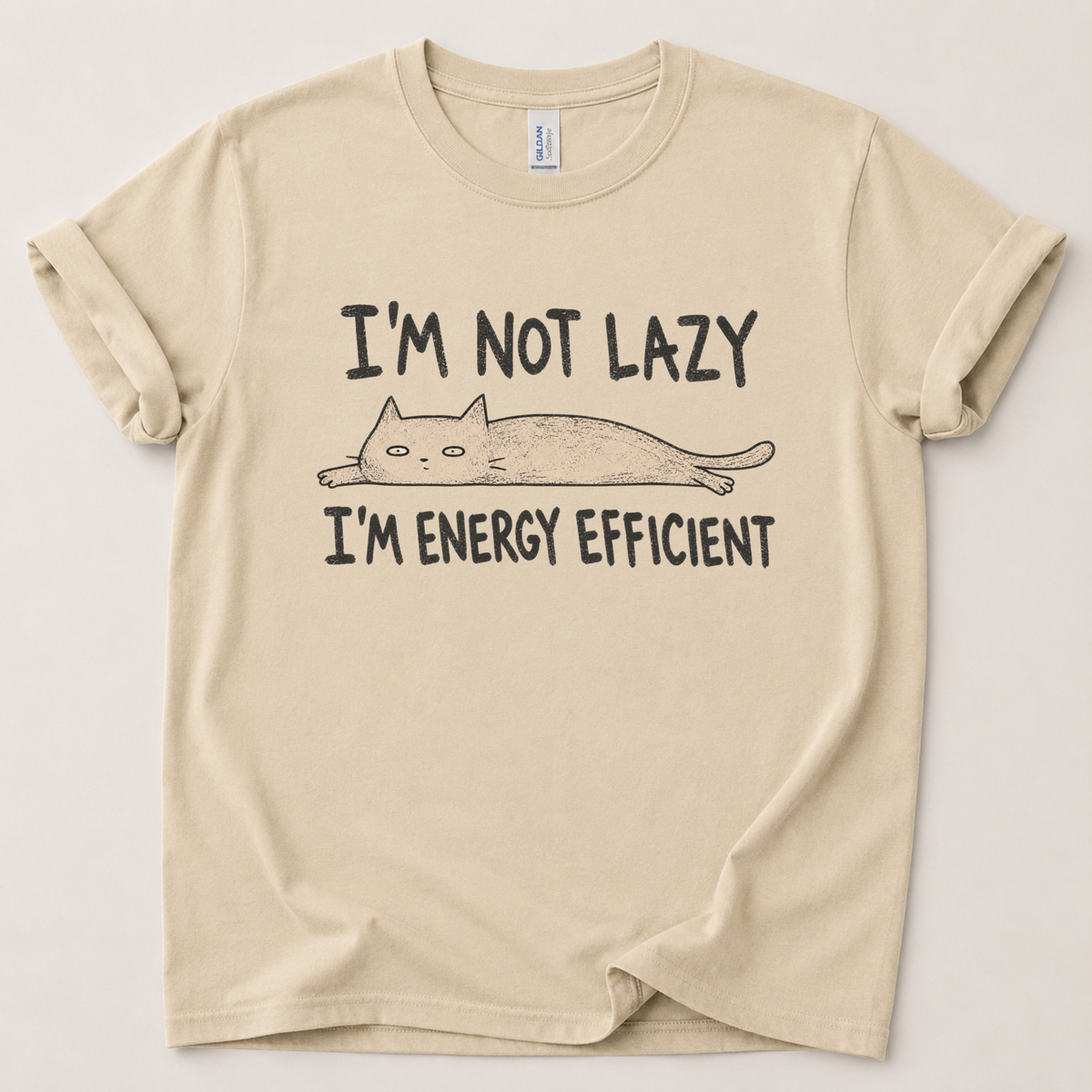 I'm not lazy Cat T-Shirt