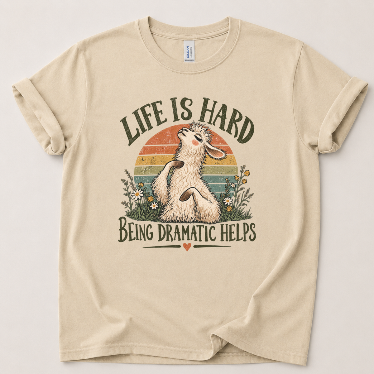 Life is hard Llama T-Shirt