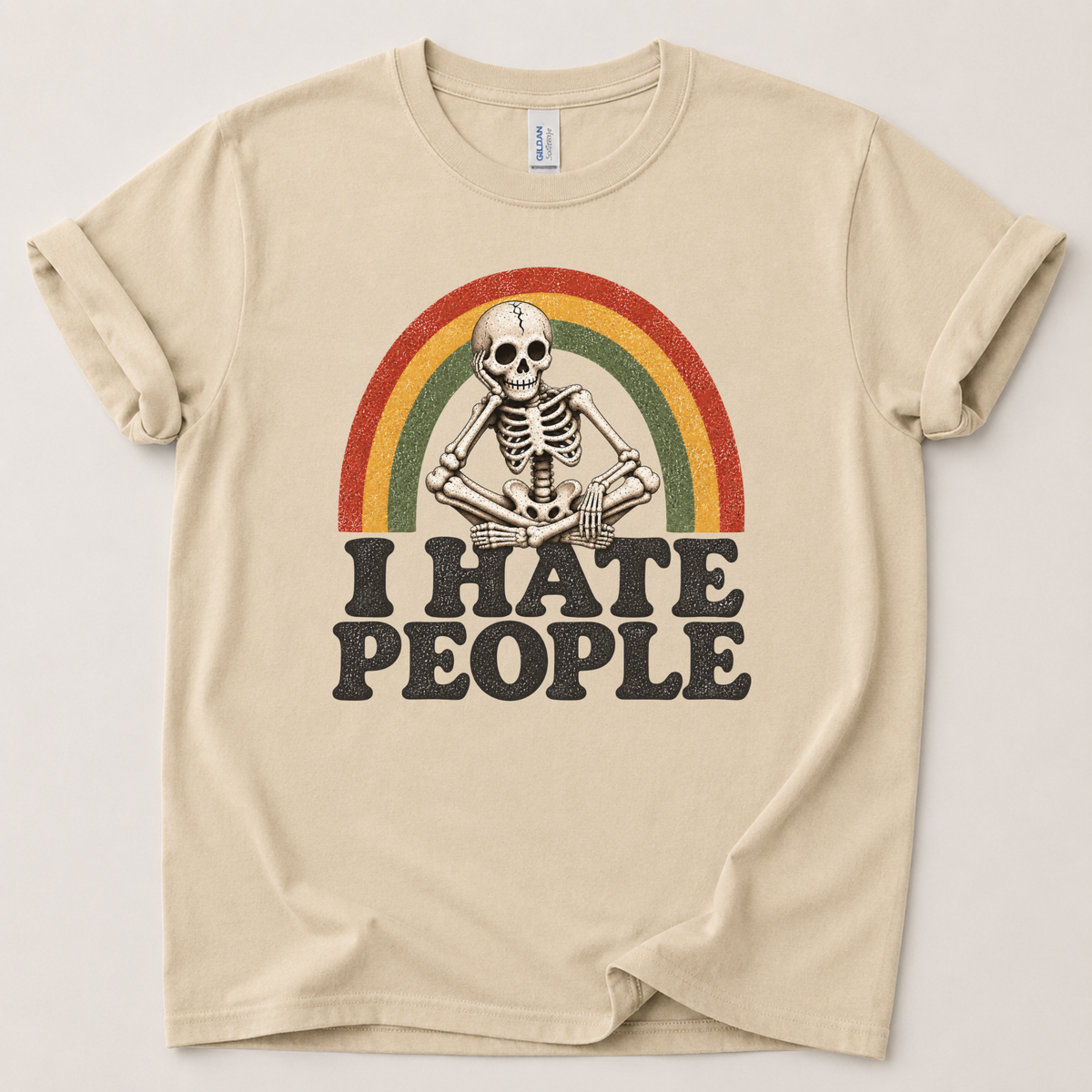 I hate people skeleton T-Shirt