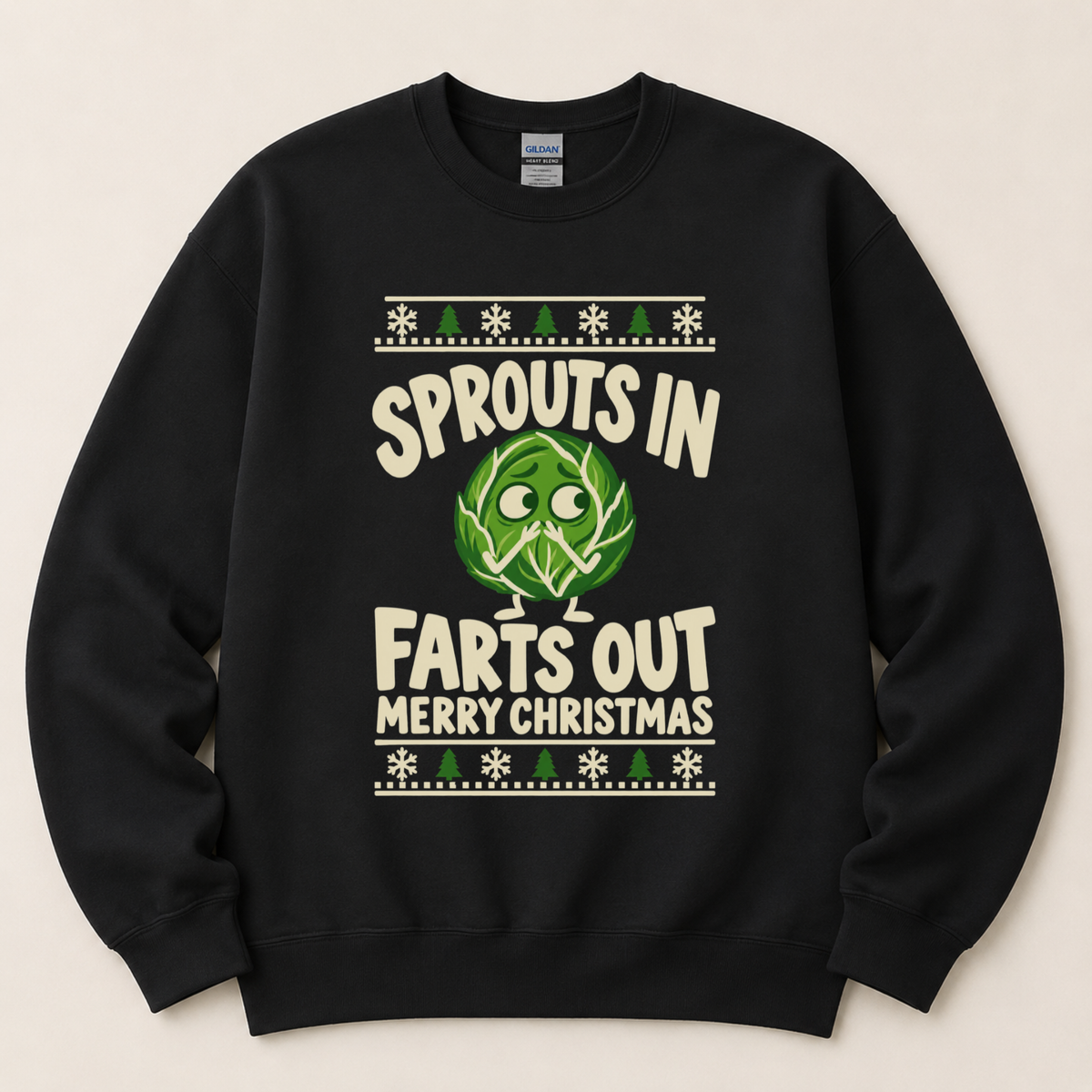 Sprouts in Christmas Jumper