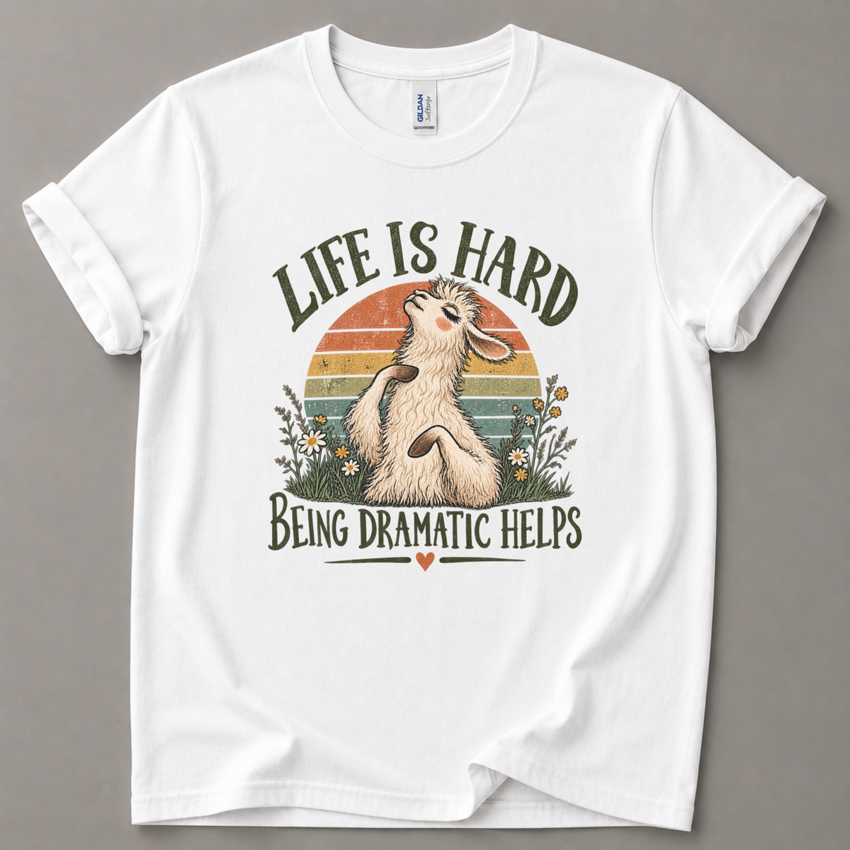 Life is hard Llama T-Shirt