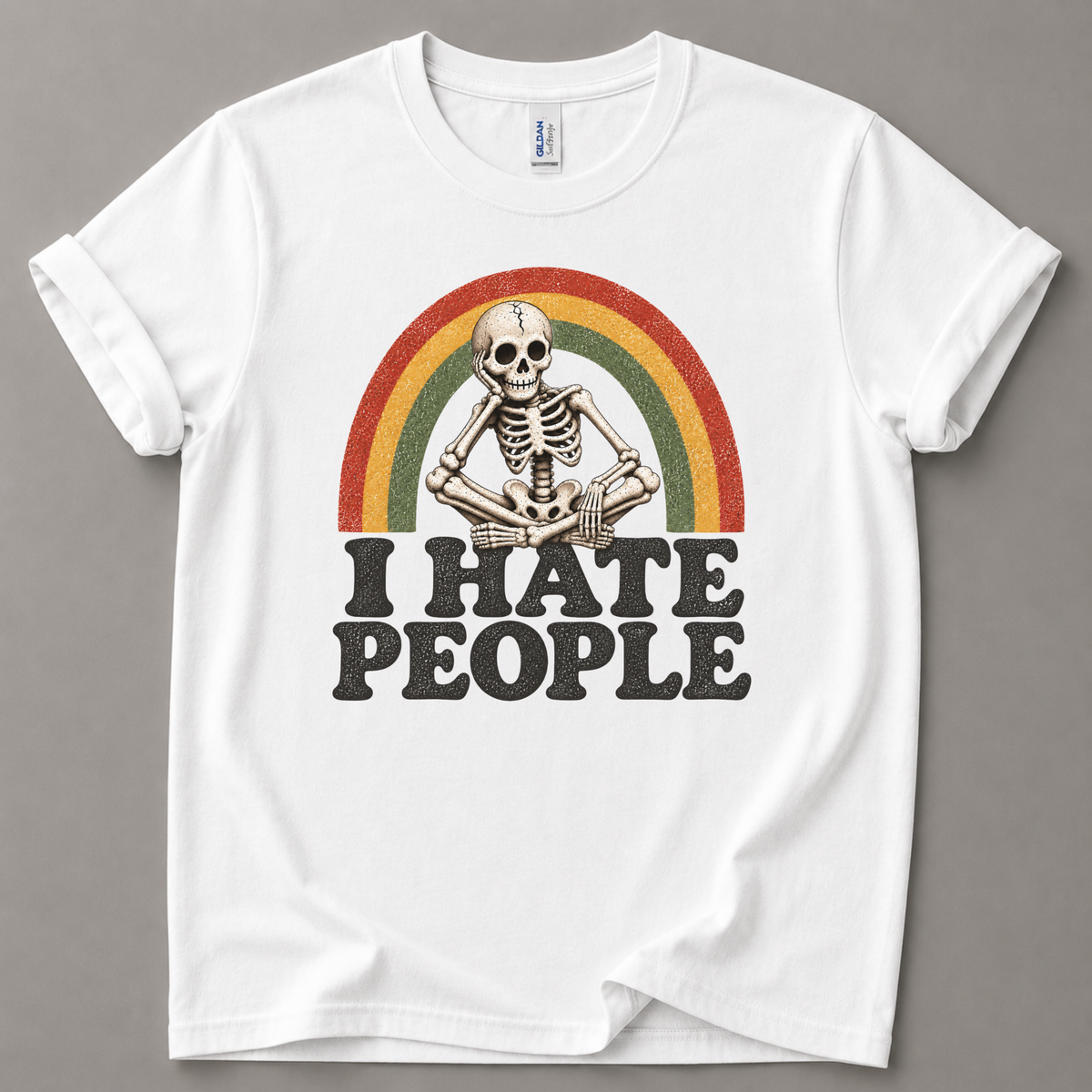 I hate people skeleton T-Shirt