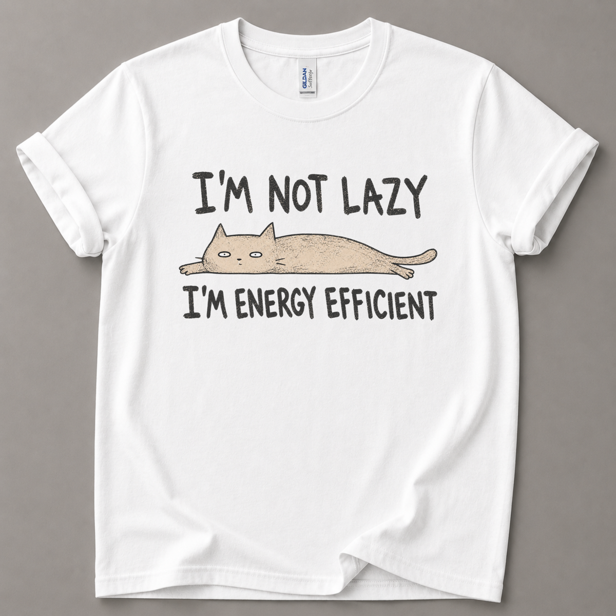 I'm not lazy Cat T-Shirt